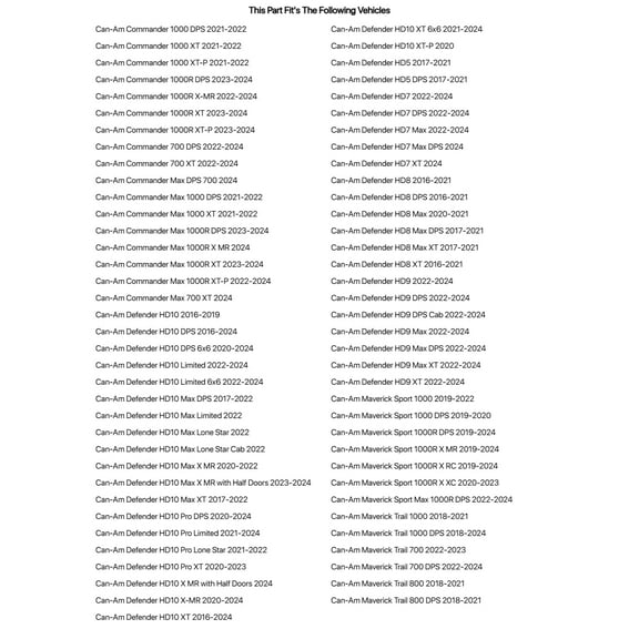 Tusk Outer Tie Rod End For CAN-AM Defender HD10 Max Lone Star Cab 2022