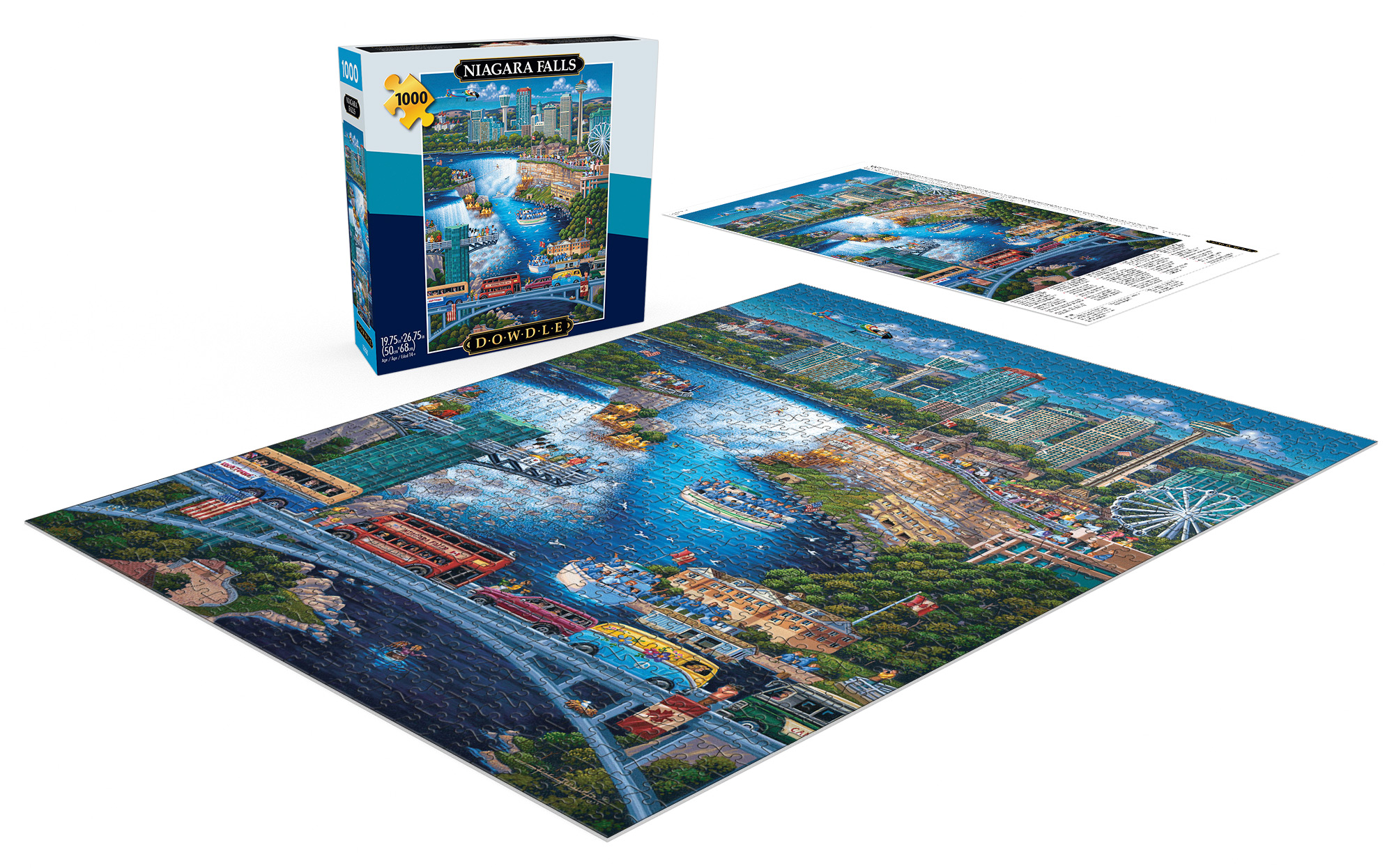 Buffalo Games Eric Dowdle Niagara Falls 1000-Piece 26.75 x 19.75-inch Interlocking Jigsaw Puzzle for Adults Ages 14+