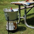 thumbnail image 5 of Sunnydaze Galvanized Steel Ice Bucket Drink Cooler with Stand and Tray, 5 of 10
