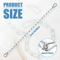 thumbnail image 2 of QZS Durable Fence Chain,20x0.12In Stainless Steel Gate Link Lock for Gate,Pack of 2 Carabiner Hooks Locking Pulling Towing for Pet Dog, 2 of 6