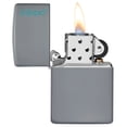 thumbnail image 3 of Zippo Flat Grey Zippo Logo Pocket Lighter, 3 of 6