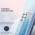 thumbnail image 2 of For Samsung Galaxy S24 Ultra Case, Gradient Color Feather Pattern Full Body Shockproof Protective Anti-Scratch Drop Proof Slim Fit Phone Case for Samsung Galaxy S24 Ultra, Blue, 2 of 10