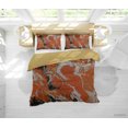 thumbnail image 1 of 3D Abstract Orange Marble Texture Quilt Cover Set Bedding Set Duvet Cover, 1 of 3