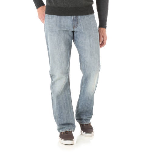 Medium Indigo Wrangler Authentics Men's Relaxed Fit Boot Cut Size 36W x 30L 