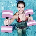 thumbnail image 3 of KMSS 2Pcs Water Dumbbell High Density EVA Foam Pool Weight Men Women Water Aerobic Weight Loss Floating Exercise Dumbbell Aqua Fitness Barbell Workout Equipment, 3 of 8