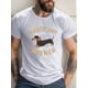 thumbnail image 1 of Men's Dachshund Print T-Shirt - Casual Short Sleeve, Breathable Polyester, Summer Fashion Tee Tee For Adult, Men, Women, Teen, Teenager, Adolescent, Youth., 1 of 4