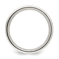 thumbnail image 2 of SS 7mm Polished Fancy Band Size 7.5 Size 7.5, 2 of 4