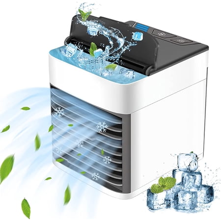 Portable Air Conditioner, Mini Air Conditioner with LED Light and USB ...