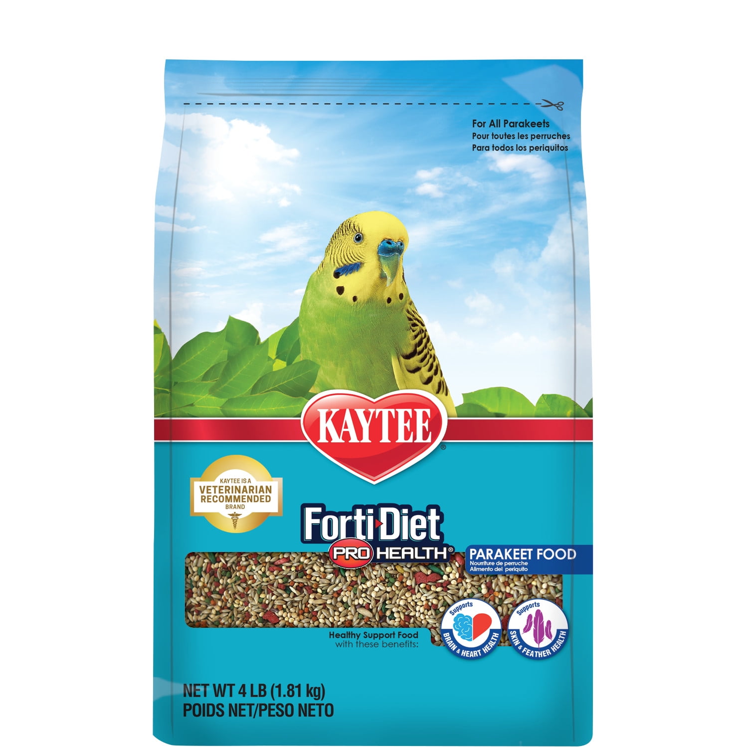 Kaytee FortiDiet Pro Health Parakeet Food 4lb