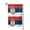 Square, variant on Wave Serbian Flag Double Sided Garden Flag for Indoor Outdoor Decorations 12.5 * 18 Inches Square