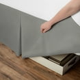 thumbnail image 4 of Space Maker Extra-Long 21" Drop Length Silver Bed Skirt, Twin, 4 of 4