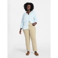 thumbnail image 2 of Terra & Sky Women's Plus Signature High Rise Straight Leg Jeans with Control Panel, Sizes 16W-28W, 2 of 5