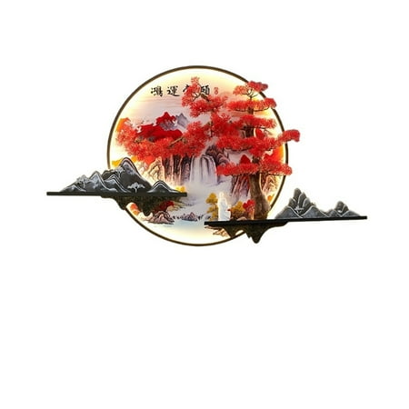 

Modern Picture Wall Light LED Chinese Creative Landscape Pine Mural Lamp For Home Living Room Study Bedroom Decor -------- High Brightness