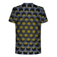 thumbnail image 3 of Herrnalise Gift For Men Men's T-shirt 3D Unrelocated Abstract Print Short Sleeve Round Neck Fashion Casual Daily Holiday T-shirt Top Blouses under $10, 3 of 5