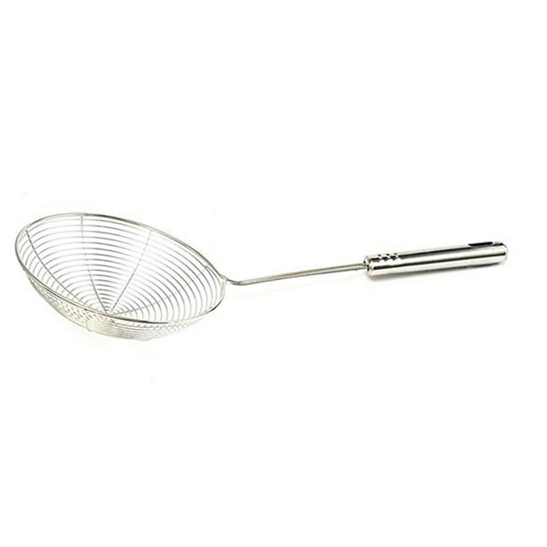 GeweYeeli Stainless Steel Long Handle Round Mesh Strainer Drainer