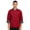 Red, variant on iEFiEL Mens Chef Coat Long Sleeve Kitchen Cooking Uniform Jacket with Chest Arm Pockets Black L