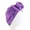 Purple, variant on Stretch Turban Hats African Double Layered Headwraps Soft Pre-Tied Bonnet Hair Wrap Ruffles Turbans for Black Women