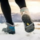 thumbnail image 4 of Calas de hielo con clavos de acero inoxidable de 26 dientes, agarres antideslizantes para zapatos, calzadores de tracción, fundas para botas con correas ajustables, que evitan resbalones sobre hielo, 4 of 9