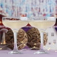 thumbnail image 2 of LAV Coupe Cocktail Glasses Set of 6 - Champagne Coupes 8oz- Party Drinkware, 2 of 7