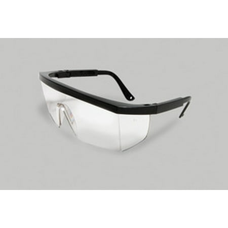 

Radnor Retro Series Safety Glasses With Black Frame Clear Anti-Scratch Lens And Integrated Sideshields (5 Boxes)