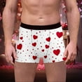 thumbnail image 1 of WILLBEST Shorts Deportivos para Hombre con Estampado de Corazón para San Valentín, de Alta Elasticidad, Cómodos y Elegantes, para Uso Diario., 1 of 4
