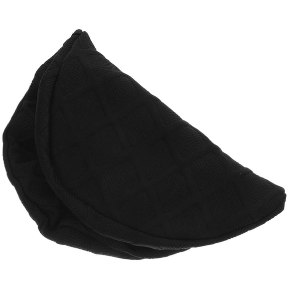 FOMIYES Computer Chair Head Cushion Sleeve Smooth Surface Polyester Black
