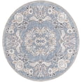 thumbnail image 2 of Rugs.com Eco Traditional Collection Rug – 7 Ft Round Harbor Blue Medium Rug Perfect For Kitchens, Dining Rooms, 2 of 9