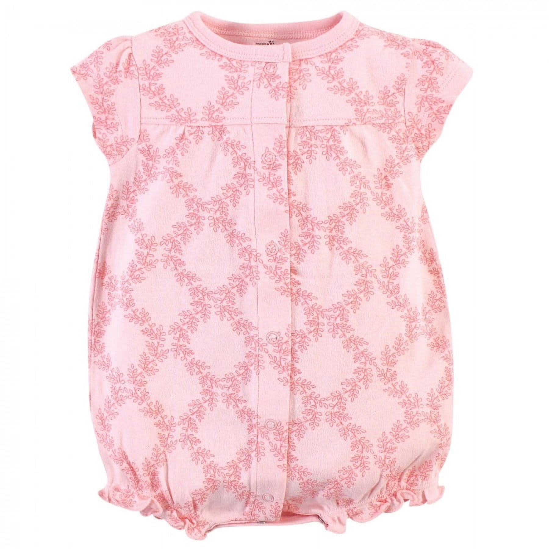 Touched by Nature Baby Girl Organic Cotton Rompers 3pk, Butterflies, 12-18 Months