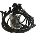 thumbnail image 2 of MSD Ignition Spark Plug Wire Set 5554 Street Fire Wires; Pre Assembled; Black; 8 Millimeter; Silicone and Synthetic; Helically Wound Conductor With Kevlar Core; 90 Degree Spark Plug Boots, 2 of 5