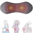 thumbnail image 1 of 3-in-1 Electric Lumbar Support Pillow with Heat & Vibration, 2026 Upgraded Back Massager for Lower Back Pain Relief, Rechargeable Traction for Sciatica and Spine Support, 1 of 9