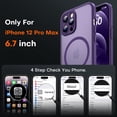 thumbnail image 2 of Funda magnética TOCOL para iPhone 12 Pro Max de 6.7 pulgadas, color morado, 2 of 6
