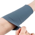 thumbnail image 5 of TOPTIE 6PCS Cooling Wrist Sweatband 3 Inch, Ice Silk Elastic Cooling Bracelet Wristband for Summer (Grey), 5 of 6