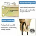 thumbnail image 4 of Single Pulley for Lifting Reeving - Sliding Gate Caster Rail - 55mm V-Shape Groove Wheel - Cable Pulleys for Winch Groove Wheel - For Ropes Steel Ropes etc (4 Pcs), 4 of 5