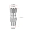 thumbnail image 2 of 3X Pressure Washer Swivel, 3/8 Inch NPT Male Thread Fitting, 4500 PSI, for Pressure Washer (Stainless Steel), 2 of 6
