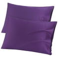 thumbnail image 1 of PiccoCasa Pure Cotton Pillowcases 2 Pcs Soft with Envelope Grape Queen, 1 of 7