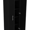 thumbnail image 5 of Depot E-Shop Teller Pantry Cabinet with 5 Shelves, Black -Kitchen, 5 of 7