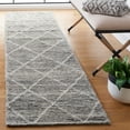thumbnail image 2 of SAFAVIEH Kenya Rubye Diamond Runner Rug, Gray/Ivory, 2'3" x 9', 2 of 8