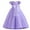 Purple, variant on Odeerbi Girls Dresses Flower Girl Dress Kids Sleeveless Princess Dress Bow Tie Lace Flowers Mesh Dress Tufted Dress