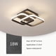 thumbnail image 3 of Luz De Techo Led De 22W Lámpara De Techo Moderna Simple Lámpara De Techo Rectangular Antidesvanecimiento Lámpara Colgante Súper Brillante Luz De Techo Regulable Para El Dormitorio Del Hotel Sala Advancent HA026456-02, 3 of 6