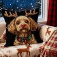 thumbnail image 1 of Uuiauoio Christmas Holiday Pillow Cover, Festive Themed Sofa Decor , Seasonal Home Decoration for Living Room and Bedroom Styling, Machine Washable Throw Pillow Case, 1 of 6