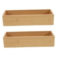 thumbnail image 5 of PBPBOX Bamboo Desk Organiser Rectangular 2Pcs for Home Office, 5 of 7