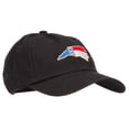 thumbnail image 5 of North Carolina State Flag Map Embroidered Unstructured Washed Cap - Black OSFM, 5 of 5