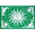 thumbnail image 3 of ICC Sun and Moon Tapestry, Black and White Tapestries Mystic Burning Sun with Star Wall Hanging decor for Bedroom 30 x 40 Inches, 3 of 4