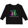 thumbnail image 3 of Inktastic Little Sistersaurus Girls Long Sleeve Toddler T-Shirt, 3 of 5