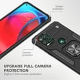thumbnail image 5 of NIFFPD Moto G Stylus 5G 2021 Case Military Grade Phone Case with Kickstand for Motorola G Stylus 5G 2021 Black, 5 of 7