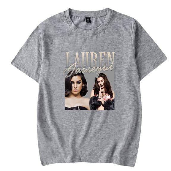 Lauren Jauregui Short Sleeve T-shirts Streetwear Printing Casual Harajuku Rapper Idol Unisex