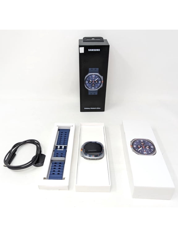 Pre-Owned Samsung Watch Ultra 2025 LTE 47mm SM-L705F Rate Tracking, Sleep Fitness Tracker, GPS - Titanium Blue - Latin Version