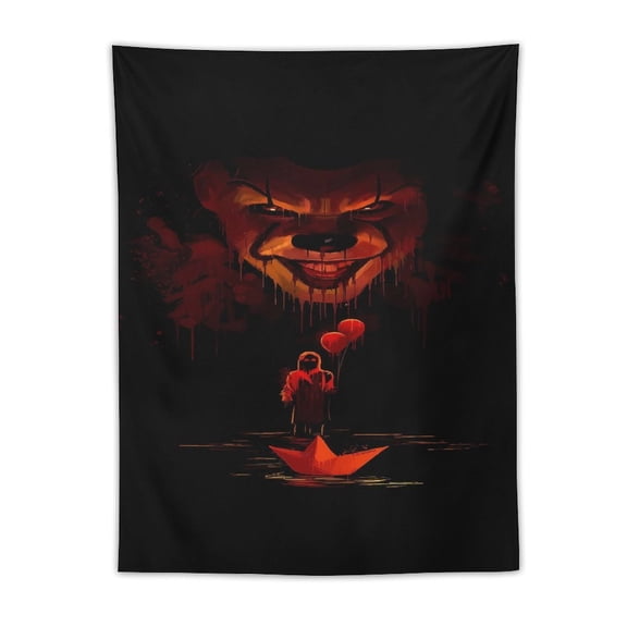Pennywise Tapestry Wall Hanging, Elegant Wall Hanging Tapestries Wall Art for Bedroom Decor, Outdoor, Parties 30"x40"