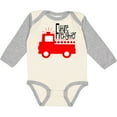 thumbnail image 3 of Inktastic Future Firefighter Cute Red Firetruck Boys or Girls Long Sleeve Baby Bodysuit, 3 of 5