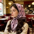 thumbnail image 2 of Tisuna Headbands For Women, Lightweight Large Square Silk Scarf Polka Dot Print Hair Bandana For Outdoor Street, 2 of 7